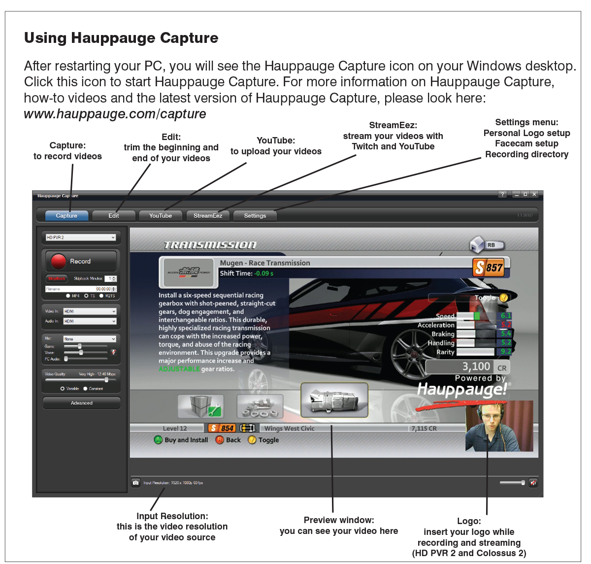 Hauppauge Capture Overview