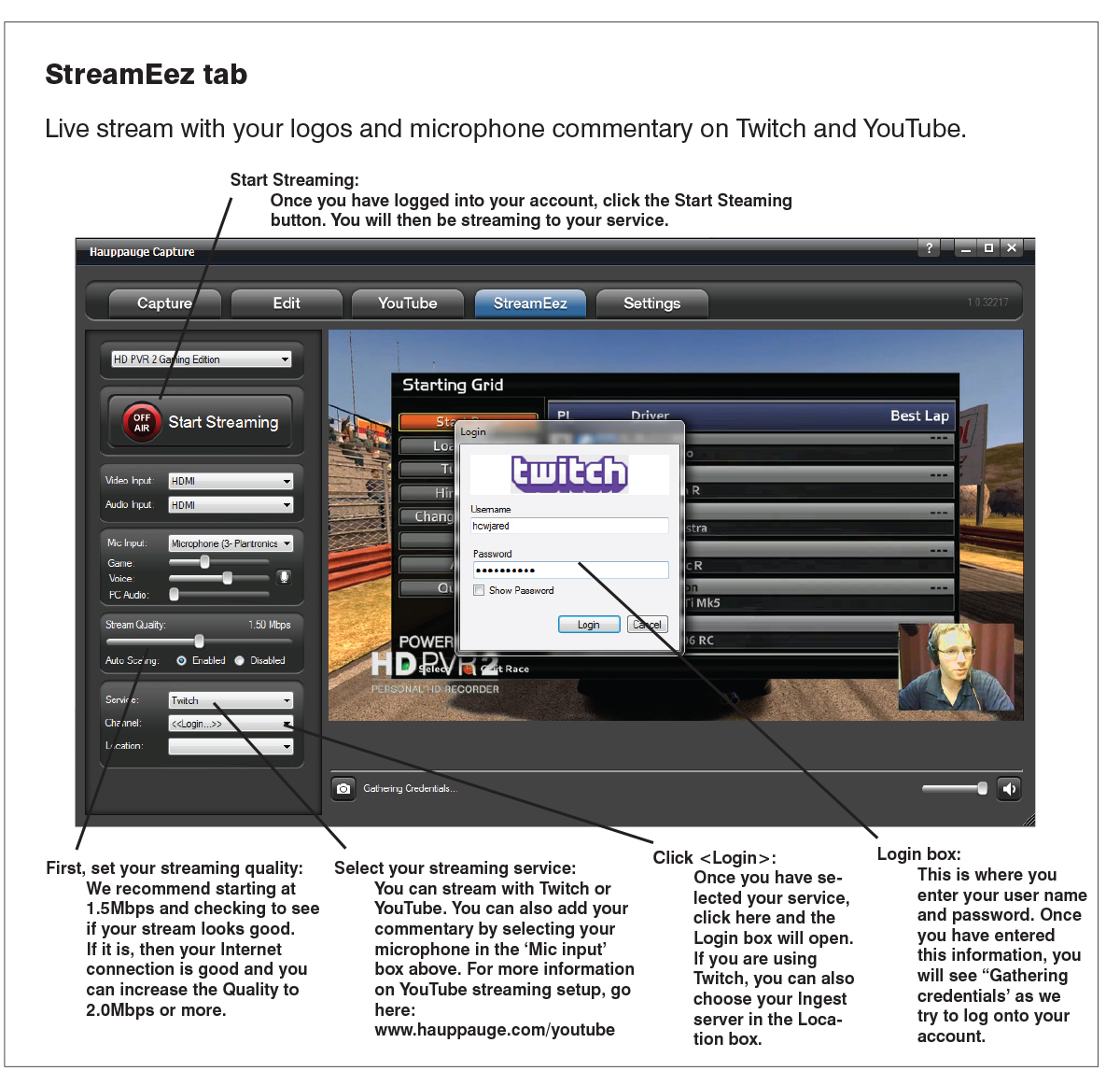 Stream with StreamEez