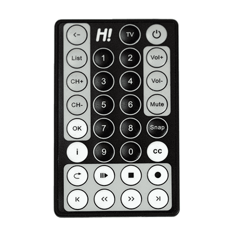 Credit card style remote control